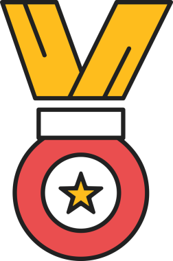 Yıldız renkli ikon sembolü png format vektör illüstrasyon grafik element tasarımı soyut dekoratif canlı estetik modern minimalist parlak gökkuşağı gradyan parlak ışık tarzı eşsiz sanatsal dijital tasarım