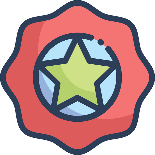 Yıldız renkli ikon sembolü png format vektör illüstrasyon grafik element tasarımı soyut dekoratif canlı estetik modern minimalist parlak gökkuşağı gradyan parlak ışık tarzı eşsiz sanatsal dijital tasarım