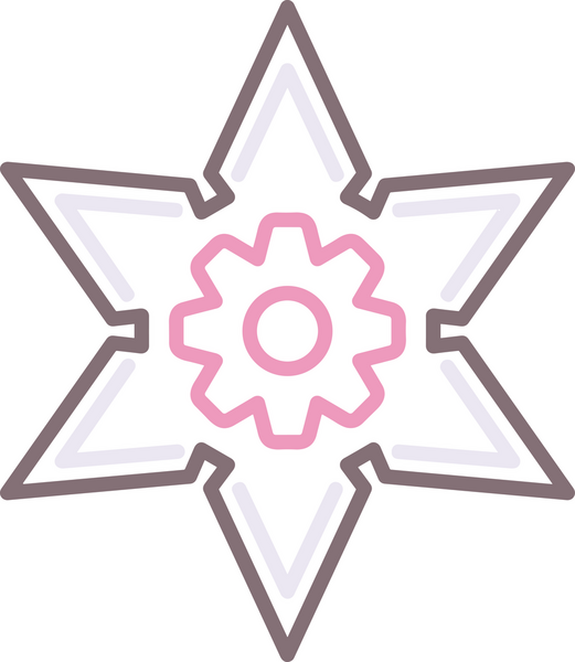 Yıldız renkli ikon sembolü png format vektör illüstrasyon grafik element tasarımı soyut dekoratif canlı estetik modern minimalist parlak gökkuşağı gradyan parlak ışık tarzı eşsiz sanatsal dijital tasarım