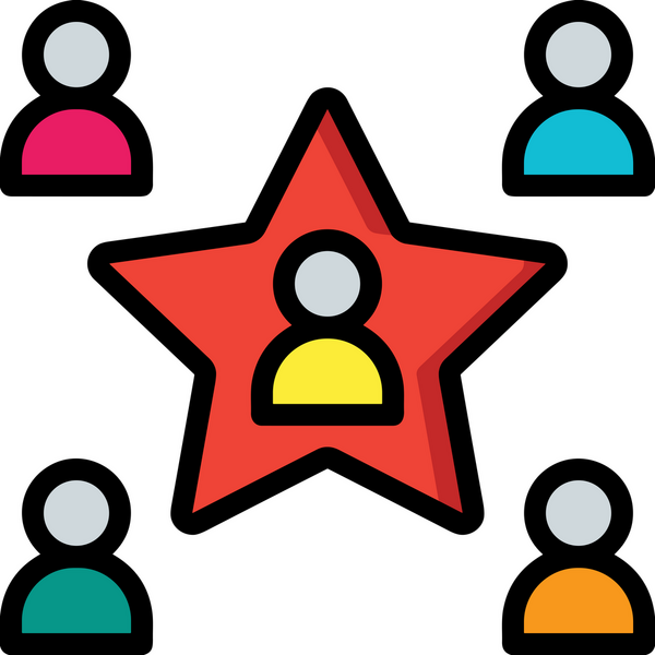 Yıldız renkli ikon sembolü png format vektör illüstrasyon grafik element tasarımı soyut dekoratif canlı estetik modern minimalist parlak gökkuşağı gradyan parlak ışık tarzı eşsiz sanatsal dijital tasarım