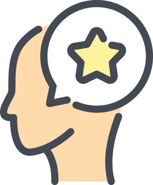 Yıldız renkli ikon sembolü png format vektör illüstrasyon grafik element tasarımı soyut dekoratif canlı estetik modern minimalist parlak gökkuşağı gradyan parlak ışık tarzı eşsiz sanatsal dijital tasarım