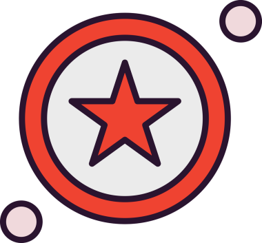 Yıldız renkli ikon sembolü png format vektör illüstrasyon grafik element tasarımı soyut dekoratif canlı estetik modern minimalist parlak gökkuşağı gradyan parlak ışık tarzı eşsiz sanatsal dijital tasarım