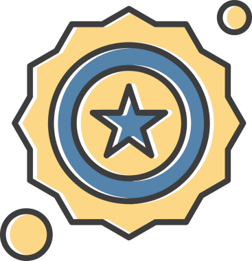 Yıldız renkli ikon sembolü png format vektör illüstrasyon grafik element tasarımı soyut dekoratif canlı estetik modern minimalist parlak gökkuşağı gradyan parlak ışık tarzı eşsiz sanatsal dijital tasarım