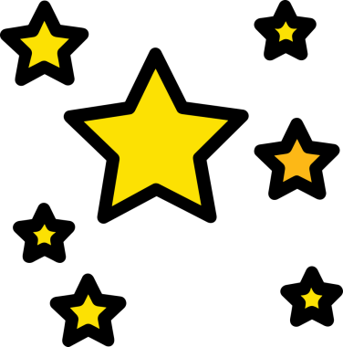 Yıldız renkli ikon sembolü png format vektör illüstrasyon grafik element tasarımı soyut dekoratif canlı estetik modern minimalist parlak gökkuşağı gradyan parlak ışık tarzı eşsiz sanatsal dijital tasarım