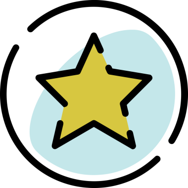 Yıldız renkli ikon sembolü png format vektör illüstrasyon grafik element tasarımı soyut dekoratif canlı estetik modern minimalist parlak gökkuşağı gradyan parlak ışık tarzı eşsiz sanatsal dijital tasarım