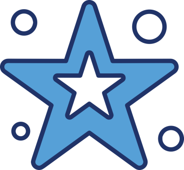 Yıldız renkli ikon sembolü png format vektör illüstrasyon grafik element tasarımı soyut dekoratif canlı estetik modern minimalist parlak gökkuşağı gradyan parlak ışık tarzı eşsiz sanatsal dijital tasarım