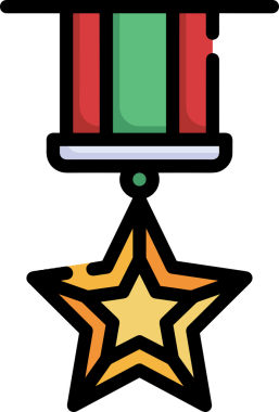 Yıldız renkli ikon sembolü png format vektör illüstrasyon grafik element tasarımı soyut dekoratif canlı estetik modern minimalist parlak gökkuşağı gradyan parlak ışık tarzı eşsiz sanatsal dijital tasarım