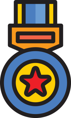 Yıldız renkli ikon sembolü png format vektör illüstrasyon grafik element tasarımı soyut dekoratif canlı estetik modern minimalist parlak gökkuşağı gradyan parlak ışık tarzı eşsiz sanatsal dijital tasarım