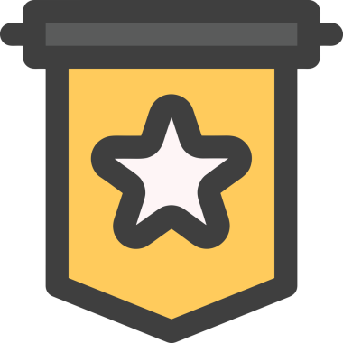 Yıldız renkli ikon sembolü png format vektör illüstrasyon grafik element tasarımı soyut dekoratif canlı estetik modern minimalist parlak gökkuşağı gradyan parlak ışık tarzı eşsiz sanatsal dijital tasarım