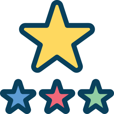 Yıldız renkli ikon sembolü png format vektör illüstrasyon grafik element tasarımı soyut dekoratif canlı estetik modern minimalist parlak gökkuşağı gradyan parlak ışık tarzı eşsiz sanatsal dijital tasarım