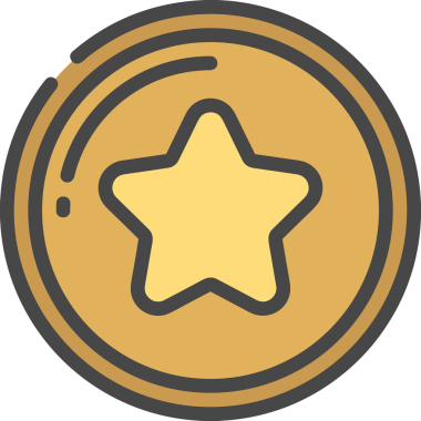 Yıldız renkli ikon sembolü png format vektör illüstrasyon grafik element tasarımı soyut dekoratif canlı estetik modern minimalist parlak gökkuşağı gradyan parlak ışık tarzı eşsiz sanatsal dijital tasarım