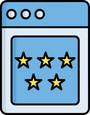 Yıldız renkli ikon sembolü png format vektör illüstrasyon grafik element tasarımı soyut dekoratif canlı estetik modern minimalist parlak gökkuşağı gradyan parlak ışık tarzı eşsiz sanatsal dijital tasarım