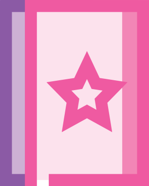 Yıldız renkli ikon sembolü png format vektör illüstrasyon grafik element tasarımı soyut dekoratif canlı estetik modern minimalist parlak gökkuşağı gradyan parlak ışık tarzı eşsiz sanatsal dijital tasarım