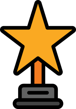 Yıldız renkli ikon sembolü png format vektör illüstrasyon grafik element tasarımı soyut dekoratif canlı estetik modern minimalist parlak gökkuşağı gradyan parlak ışık tarzı eşsiz sanatsal dijital tasarım