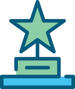 Yıldız renkli ikon sembolü png format vektör illüstrasyon grafik element tasarımı soyut dekoratif canlı estetik modern minimalist parlak gökkuşağı gradyan parlak ışık tarzı eşsiz sanatsal dijital tasarım