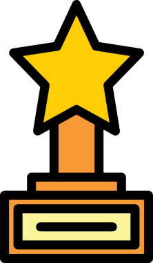 Yıldız renkli ikon sembolü png format vektör illüstrasyon grafik element tasarımı soyut dekoratif canlı estetik modern minimalist parlak gökkuşağı gradyan parlak ışık tarzı eşsiz sanatsal dijital tasarım