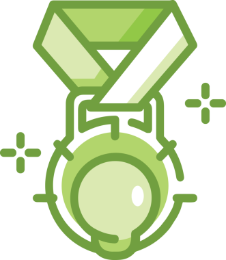 Kazanan ikon sembolü, ödül ödülünün renk tasarımı ile tasarımı ile tasvir edilmesi, modern grafik sanatları dijital tasarımı için mükemmel bir başarı ve zafer sembolü.