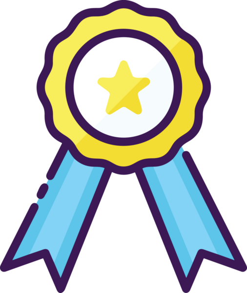 Kazanan ikon sembolü, ödül ödülünün renk tasarımı ile tasarımı ile tasvir edilmesi, modern grafik sanatları dijital tasarımı için mükemmel bir başarı ve zafer sembolü.