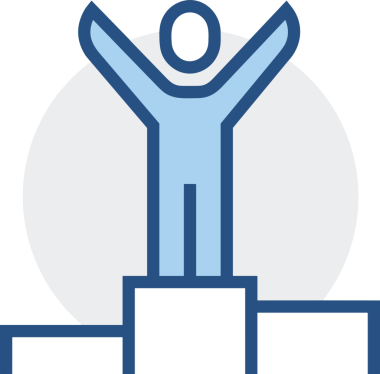 Kazanan ikon sembolü, ödül ödülünün renk tasarımı ile tasarımı ile tasvir edilmesi, modern grafik sanatları dijital tasarımı için mükemmel bir başarı ve zafer sembolü.