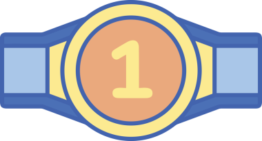 Kazanan ikon sembolü, ödül ödülünün renk tasarımı ile tasarımı ile tasvir edilmesi, modern grafik sanatları dijital tasarımı için mükemmel bir başarı ve zafer sembolü.