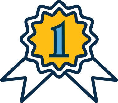 Kazanan ikon sembolü, ödül ödülünün renk tasarımı ile tasarımı ile tasvir edilmesi, modern grafik sanatları dijital tasarımı için mükemmel bir başarı ve zafer sembolü.