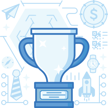 Kazanan ikon sembolü, ödül ödülünün renk tasarımı ile tasarımı ile tasvir edilmesi, modern grafik sanatları dijital tasarımı için mükemmel bir başarı ve zafer sembolü.