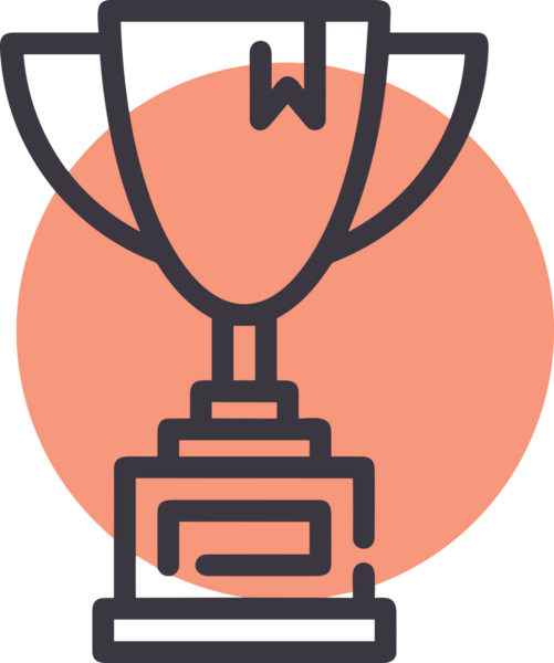 Kazanan ikon sembolü, ödül ödülünün renk tasarımı ile tasarımı ile tasvir edilmesi, modern grafik sanatları dijital tasarımı için mükemmel bir başarı ve zafer sembolü.