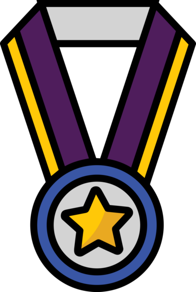 Kazanan ikon sembolü, ödül ödülünün renk tasarımı ile tasarımı ile tasvir edilmesi, modern grafik sanatları dijital tasarımı için mükemmel bir başarı ve zafer sembolü.