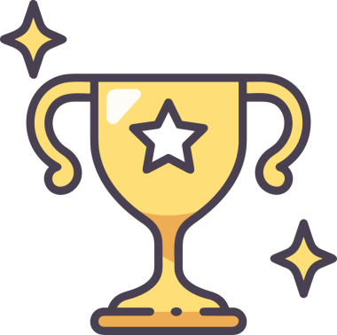 Kazanan ikon sembolü, ödül ödülünün renk tasarımı ile tasarımı ile tasvir edilmesi, modern grafik sanatları dijital tasarımı için mükemmel bir başarı ve zafer sembolü.