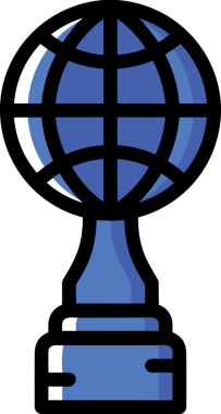 Kazanan ikon sembolü, ödül ödülünün renk tasarımı ile tasarımı ile tasvir edilmesi, modern grafik sanatları dijital tasarımı için mükemmel bir başarı ve zafer sembolü.