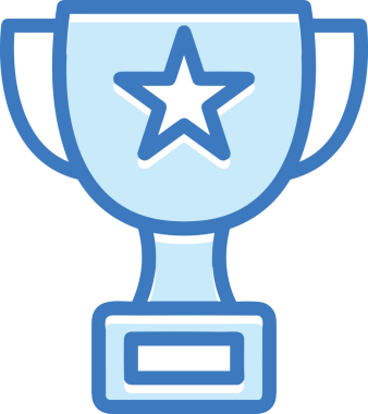 Kazanan ikon sembolü, ödül ödülünün renk tasarımı ile tasarımı ile tasvir edilmesi, modern grafik sanatları dijital tasarımı için mükemmel bir başarı ve zafer sembolü.