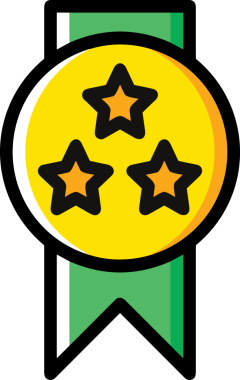 Kazanan ikon sembolü, ödül ödülünün renk tasarımı ile tasarımı ile tasvir edilmesi, modern grafik sanatları dijital tasarımı için mükemmel bir başarı ve zafer sembolü.