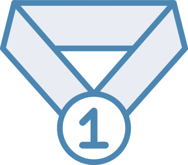 Kazanan ikon sembolü, ödül ödülünün renk tasarımı ile tasarımı ile tasvir edilmesi, modern grafik sanatları dijital tasarımı için mükemmel bir başarı ve zafer sembolü.