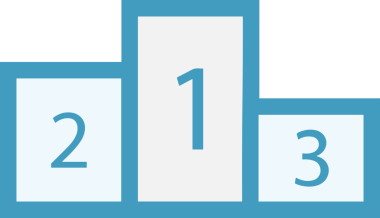 Kazanan ikon sembolü, ödül ödülünün renk tasarımı ile tasarımı ile tasvir edilmesi, modern grafik sanatları dijital tasarımı için mükemmel bir başarı ve zafer sembolü.