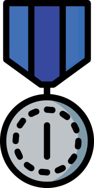 Kazanan ikon sembolü, ödül ödülünün renk tasarımı ile tasarımı ile tasvir edilmesi, modern grafik sanatları dijital tasarımı için mükemmel bir başarı ve zafer sembolü.