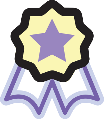 Kazanan ikon sembolü, ödül ödülünün renk tasarımı ile tasarımı ile tasvir edilmesi, modern grafik sanatları dijital tasarımı için mükemmel bir başarı ve zafer sembolü.