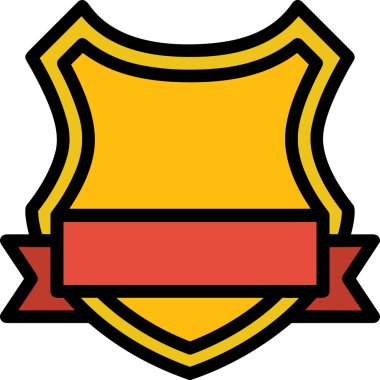 Kazanan ikon sembolü, ödül ödülünün renk tasarımı ile tasarımı ile tasvir edilmesi, modern grafik sanatları dijital tasarımı için mükemmel bir başarı ve zafer sembolü.