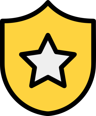 Kazanan ikon sembolü, ödül ödülünün renk tasarımı ile tasarımı ile tasvir edilmesi, modern grafik sanatları dijital tasarımı için mükemmel bir başarı ve zafer sembolü.