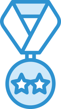 Kazanan ikon sembolü, ödül ödülünün renk tasarımı ile tasarımı ile tasvir edilmesi, modern grafik sanatları dijital tasarımı için mükemmel bir başarı ve zafer sembolü.