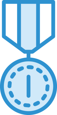 Kazanan ikon sembolü, ödül ödülünün renk tasarımı ile tasarımı ile tasvir edilmesi, modern grafik sanatları dijital tasarımı için mükemmel bir başarı ve zafer sembolü.