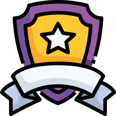 Kazanan ikon sembolü, ödül ödülünün renk tasarımı ile tasarımı ile tasvir edilmesi, modern grafik sanatları dijital tasarımı için mükemmel bir başarı ve zafer sembolü.