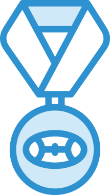 Kazanan ikon sembolü, ödül ödülünün renk tasarımı ile tasarımı ile tasvir edilmesi, modern grafik sanatları dijital tasarımı için mükemmel bir başarı ve zafer sembolü.