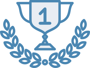 Kazanan ikon sembolü, ödül ödülünün renk tasarımı ile tasarımı ile tasvir edilmesi, modern grafik sanatları dijital tasarımı için mükemmel bir başarı ve zafer sembolü.