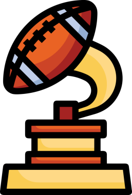 Kazanan ikon sembolü, ödül ödülünün renk tasarımı ile tasarımı ile tasvir edilmesi, modern grafik sanatları dijital tasarımı için mükemmel bir başarı ve zafer sembolü.