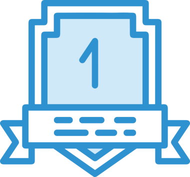 Kazanan ikon sembolü, ödül ödülünün renk tasarımı ile tasarımı ile tasvir edilmesi, modern grafik sanatları dijital tasarımı için mükemmel bir başarı ve zafer sembolü.