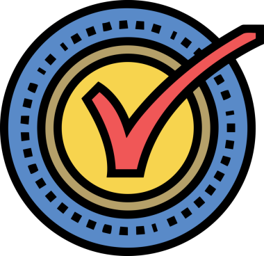 Kazanan ikon sembolü, ödül ödülünün renk tasarımı ile tasarımı ile tasvir edilmesi, modern grafik sanatları dijital tasarımı için mükemmel bir başarı ve zafer sembolü.