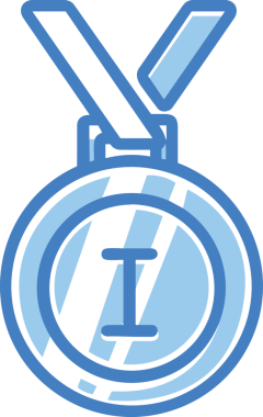 Kazanan ikon sembolü, ödül ödülünün renk tasarımı ile tasarımı ile tasvir edilmesi, modern grafik sanatları dijital tasarımı için mükemmel bir başarı ve zafer sembolü.