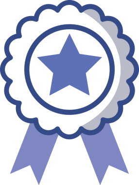 Kazanan ikon sembolü, ödül ödülünün renk tasarımı ile tasarımı ile tasvir edilmesi, modern grafik sanatları dijital tasarımı için mükemmel bir başarı ve zafer sembolü.