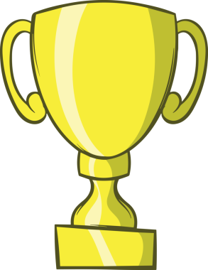 Kazanan ikon sembolü, ödül ödülünün renk tasarımı ile tasarımı ile tasvir edilmesi, modern grafik sanatları dijital tasarımı için mükemmel bir başarı ve zafer sembolü.