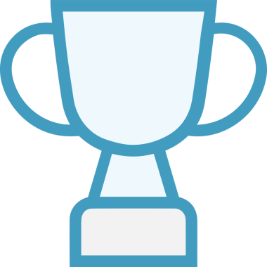 Kazanan ikon sembolü, ödül ödülünün renk tasarımı ile tasarımı ile tasvir edilmesi, modern grafik sanatları dijital tasarımı için mükemmel bir başarı ve zafer sembolü.